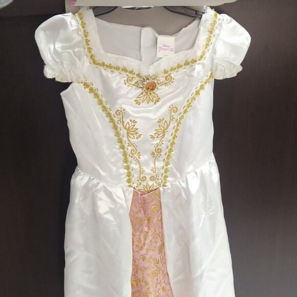 Disney Princess Rapunzel Dress - White and Gold NWT Size 8-10 - Picture 3 of 7
